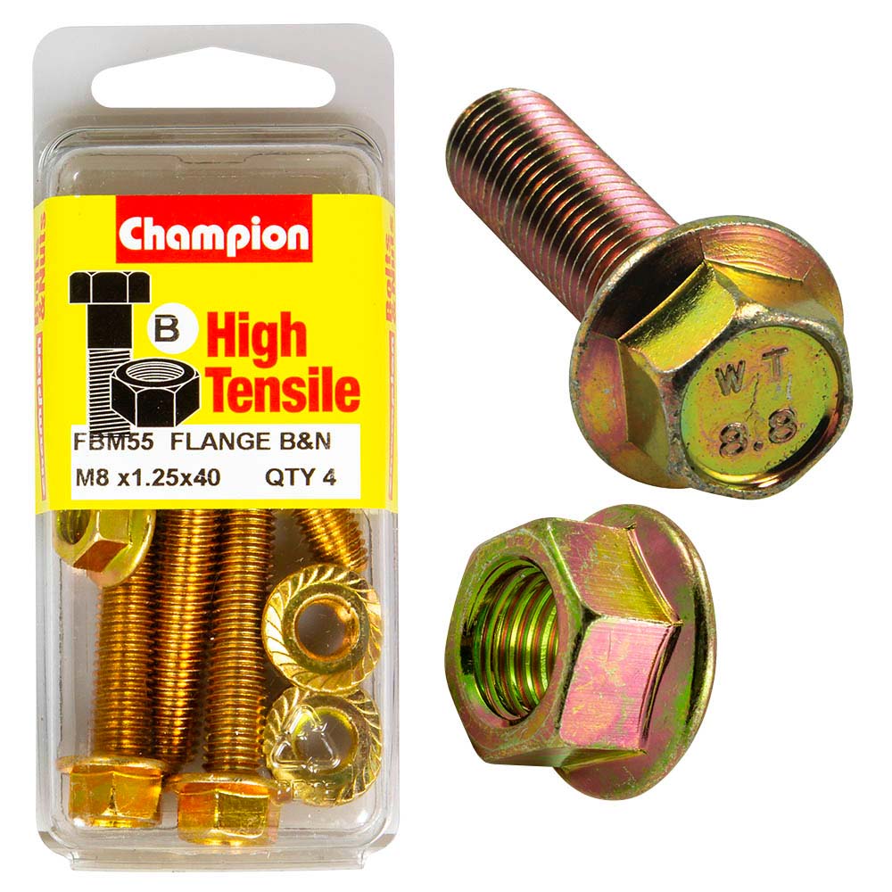 Champion Flange Bolt M8 x 40 (B) - GR8.8