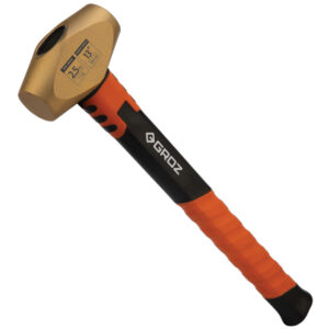 Groz Automotive Brass Hammer- Fully Forged Brass Head 1.1kg