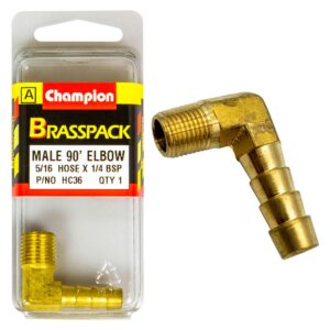 Champion Brass 5/16in x 1/4in 90Deg Male Elbow
