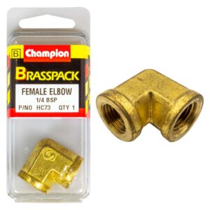Champion Brass 1/4in BSP Female Elbow