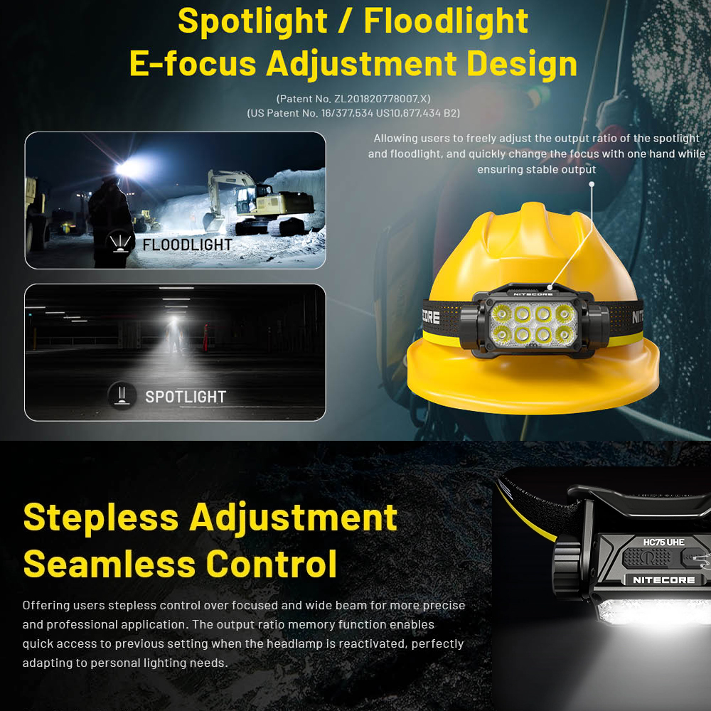 NITECORE 3000 LUMEN USB RECHARGEABLE LED HEADLAMP - Image 3