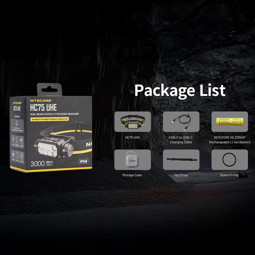 NITECORE 3000 LUMEN USB RECHARGEABLE LED HEADLAMP - Image 7