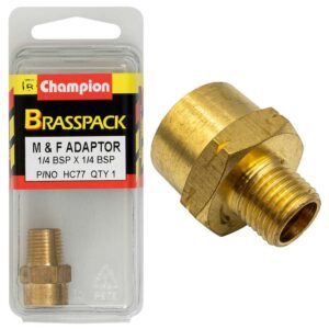 Champion Brass 1/4in x 1/4in BSP F/M Adaptor