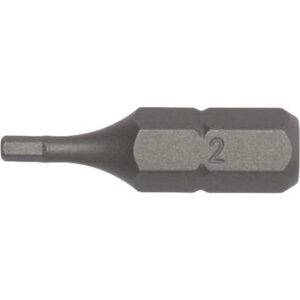 Teng 3pc 1/4in Hex 3mm Hex Bit x 25mm (L)