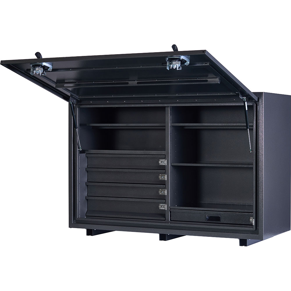 KABoxes 1400 Series 4 Drawer 5 Shelves - Charcoal Grey