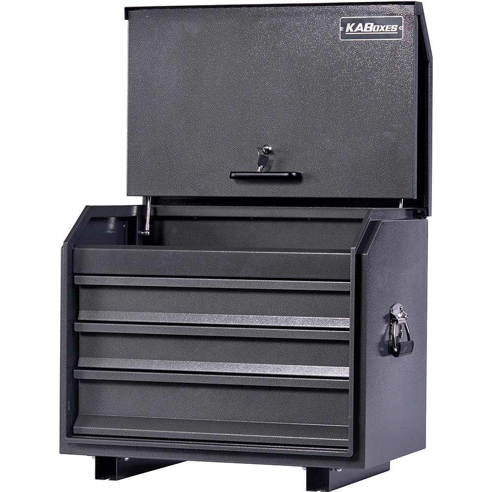 KABoxes Road Box 3 Drawer - Charcoal Grey