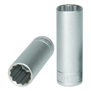 Teng 1/4in Dr. Deep Socket 12mm 12pt