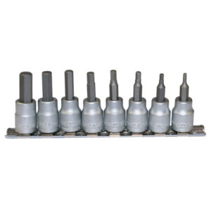 Teng 8pc 3/8in Dr. AF Hex Bit Skt Set 3/32-3/8in