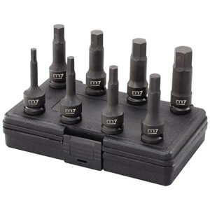 M7 8pc Impact In Hex Socket Set 1/2in Dr. 6-19mm
