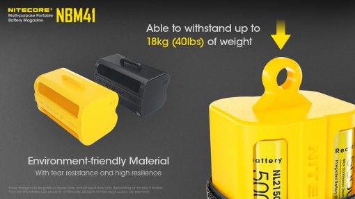 NITECORE NBM41 BATTERY MAGAZINE FOR 21700 / 18650 BATTERIES - Image 4