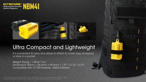 NITECORE NBM41 BATTERY MAGAZINE FOR 21700 / 18650 BATTERIES - Image 5
