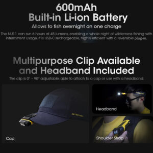 NITECORE 150 LUMEN INTELLIGENT IR SENSOR CLIP-ON CAP LIGHT - Image 5