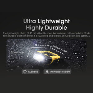 NITECORE 150 LUMEN INTELLIGENT IR SENSOR CLIP-ON CAP LIGHT - Image 6