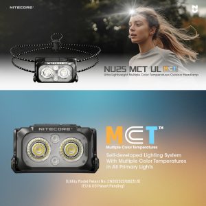 Alternative view of NITECORE USB C 400 LUMENS LED MCT ULTRA LIGHTWEIGHT HEADLAMP BLACK