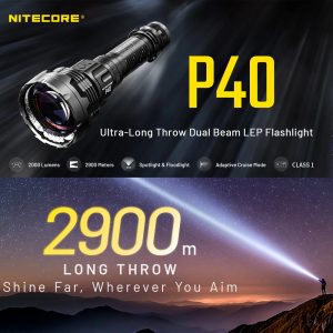 Alternative view of NITECORE P40 2000 LUMEN LONG THROW FLASHLIGHT