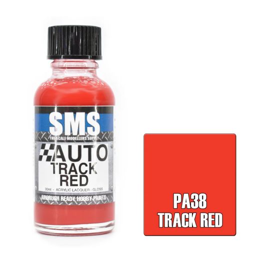 AIR BRUSH PAINT 30ML TRACK RED ACRYLIC LACQUER SCALE MODELLERS SUPPLY
