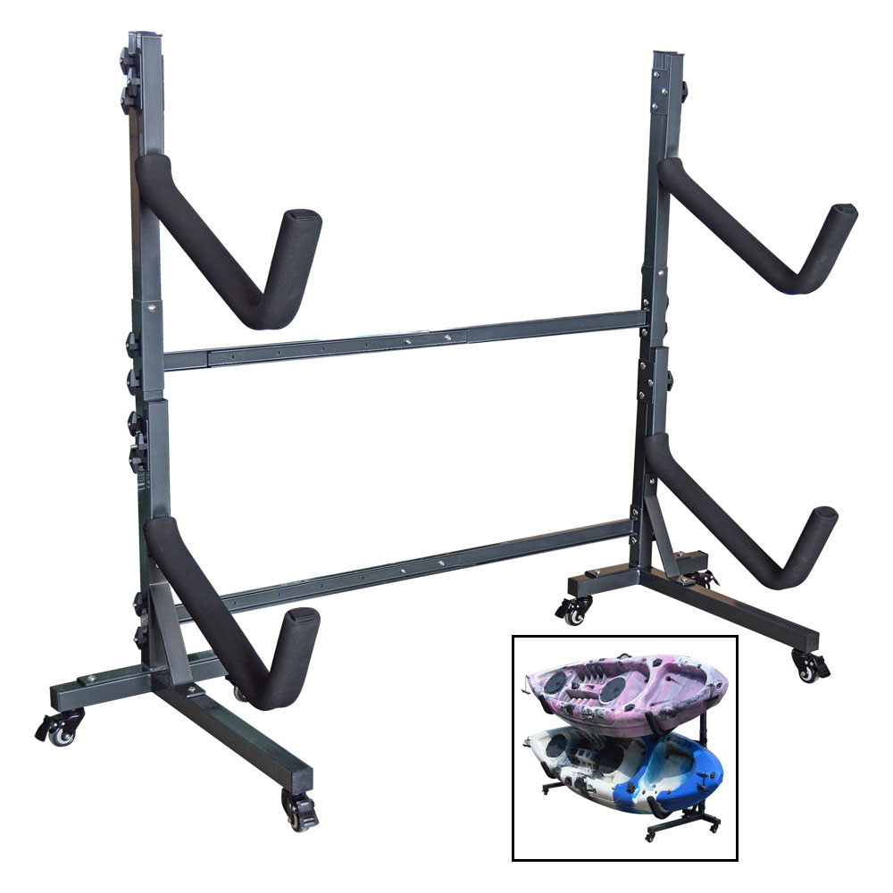 ProMarine Mobile 2-Tier Free Standing Kayak/SUP Storage Rack