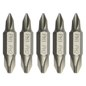 Teng 5Pc 32mm Dbl-End Bit PH#1 x PH#2