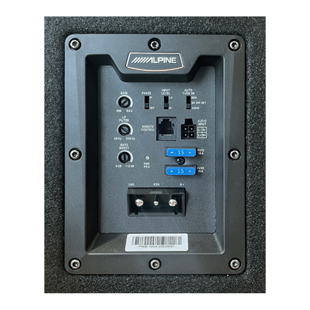 ALPINE 10" ACTIVE SUBWOOFER 300W - Image 4