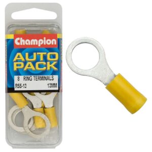 Champion 13mm Yellow Ring Terminal