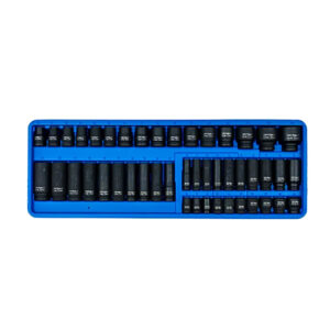 Rytool 46pc Impact Socket Set Tray 3/8in & 1/2in  Metric