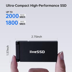 Alternative view of RENICE X5G LIVESSD USB 3.2 PORTABLE SSD R2000MB/S W1800MB/S 1TB