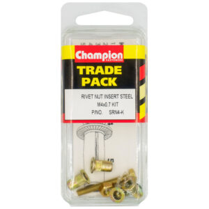 Champion Rivet Nut Insert Steel  M5 x 0.8mm - Kit - 4pk