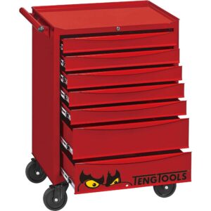 Teng 26in Classic Cabinet 7 Drawers - Red