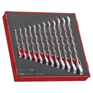 Teng 12pc Ratchet Combination Spanner Set 8-19mm - TED-Tray