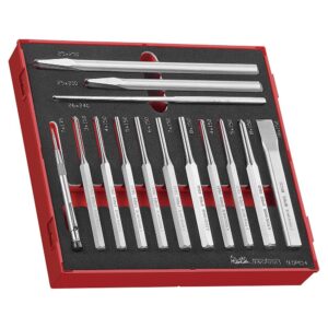 Teng 14pc Pin Punch & Chisel Set - TED-Tray