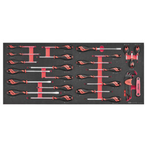 Teng 39pcScrewdriver Set Mixed FOAM6X6