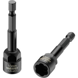 Teng 10mm 1/4in Hex Twist Extractor Cr-Mo