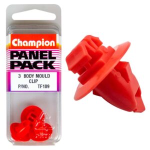 Champion Body Mould Clip Red 13mm(L) 17mm(HD) 3pk
