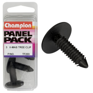 Champion Xmas Tree Clip Black 29mm(L) 22mm(HD) 3pk