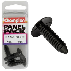 Champion Xmas Tree Clip Black 26mm(L) 17.5mm(HD)3pk