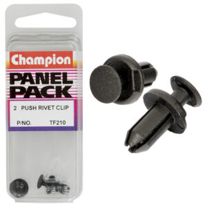Champion Push Rivet Black 9.8mm(L) 9.7mm(HD) 2pk