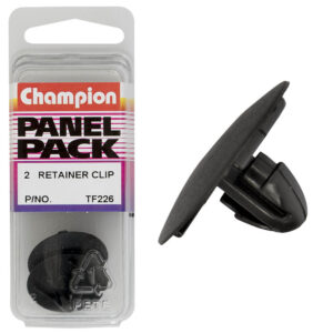 Champion Hood Clip Black 15mm(L) 10mm(Hole) 25mm(HD) 2pk