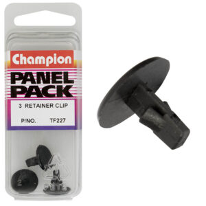 Champion Retainer Clip Black 10mm(L) 14mm(HD) 3pk