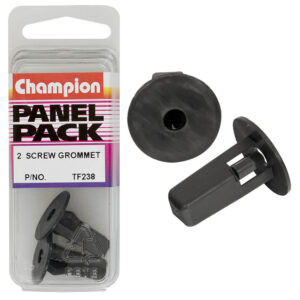 Champion Screw Grommet Black 22mm(L)8x8mm(Hole)20mm(HD) 2pk