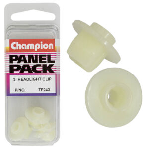 Champion Hdlight Clip Clear 8mm(L)9mm(Hole)17mm(SquareHD)3pk