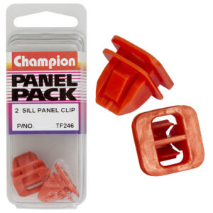 Champion Sill Panel Clip Red 13.6x9mm(Hole)17.9x17.9(HD) 2pk