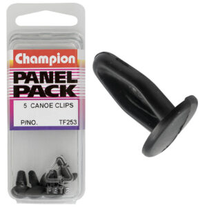 Champion Canoe Clip Black 14mm(L) 6mm(Hole) 11mm(HD) 5pk