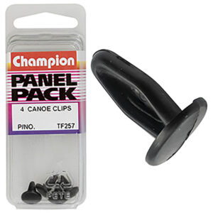 Champion Canoe Clip Black 11.7mm(L) 9.8mm(HD) 4pk