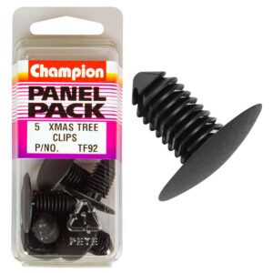 Champion Xmas Tree Clips Black 21mm(L)10mm(Hole)25mm(HD) 5pk