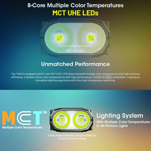 NITECORE 600 LUMEN USB-C RECHARGEABLE KEYCHAIN FLASHLIGHT BLACK - Image 3
