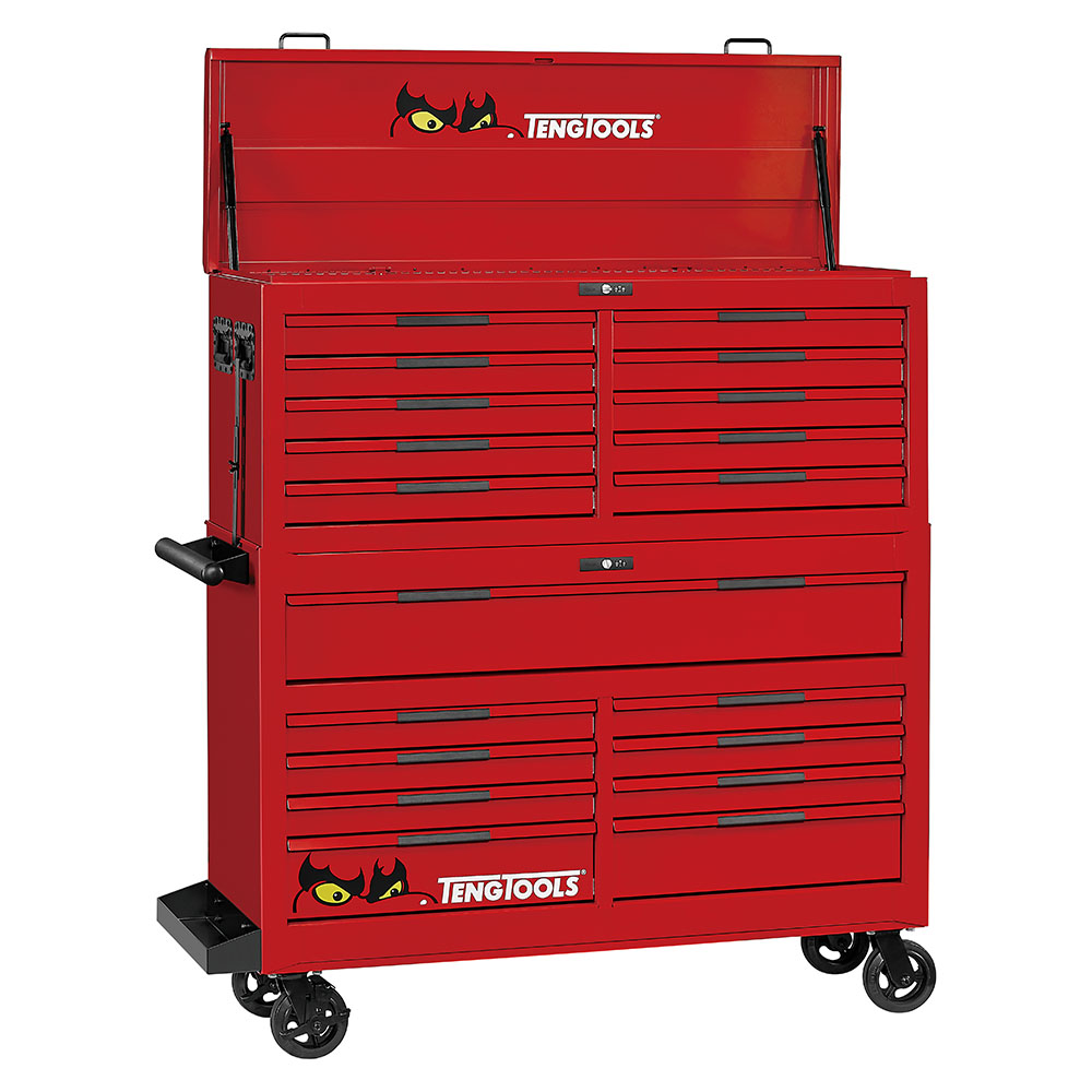 Teng 1295pc Pro35 53in Monster Stack Tool Kit - Red