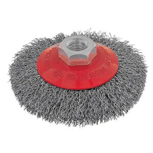 ITM Crimp Wire Bevel Brush Stainless Steel 100mm