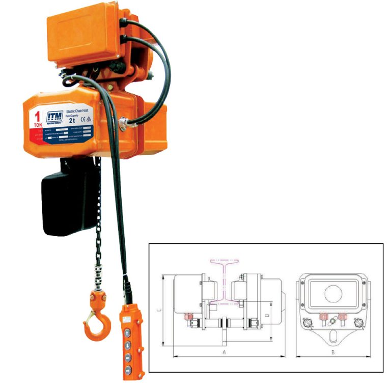ITM Electric Hoist - 240V - 2 Ton-3 Meter Lift - Tooltime Online