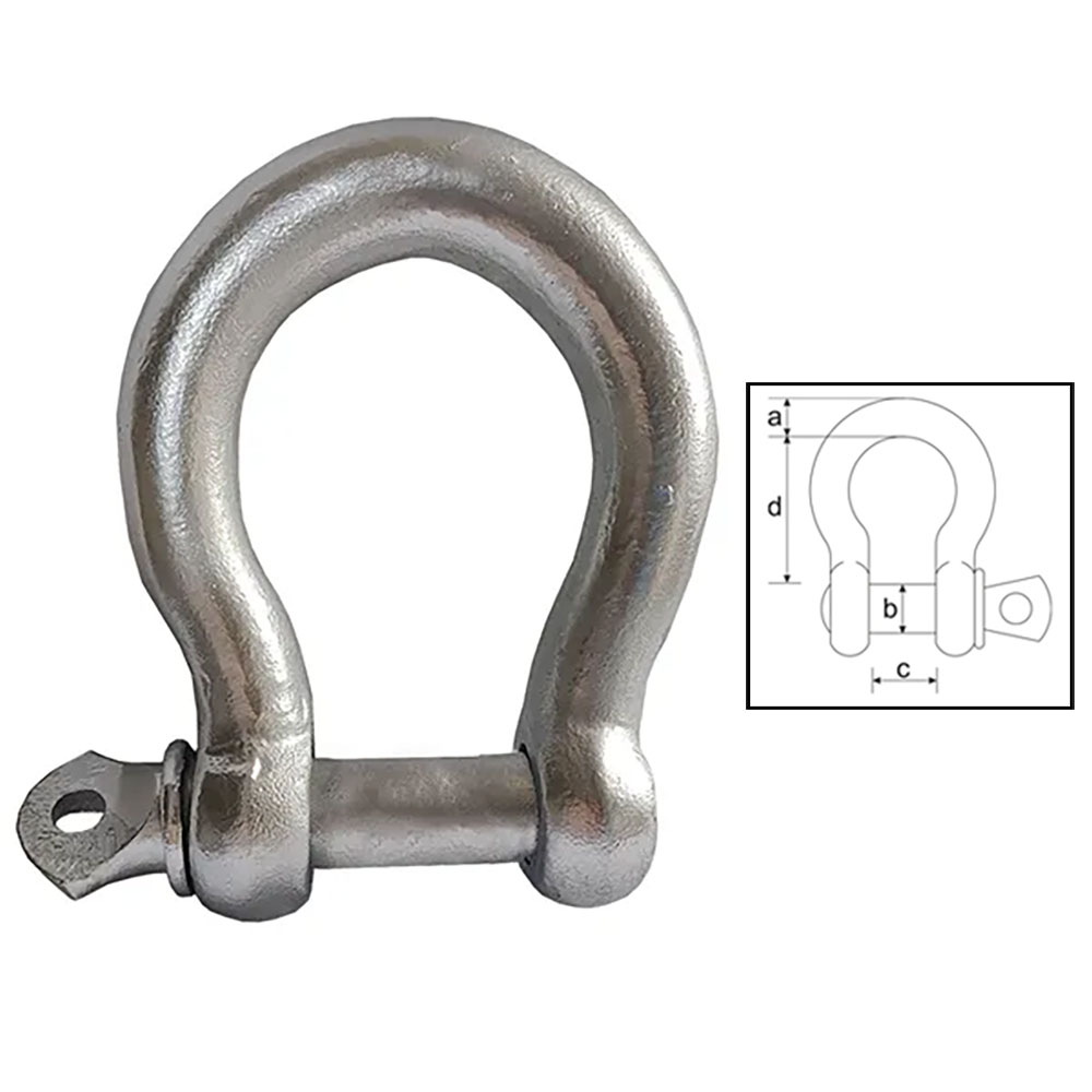 ITM Bow Shackle Commercial Galvanised 25mm Body