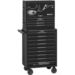 Teng Pro35 26in Stack Tool Storage 16 Drawers Black
